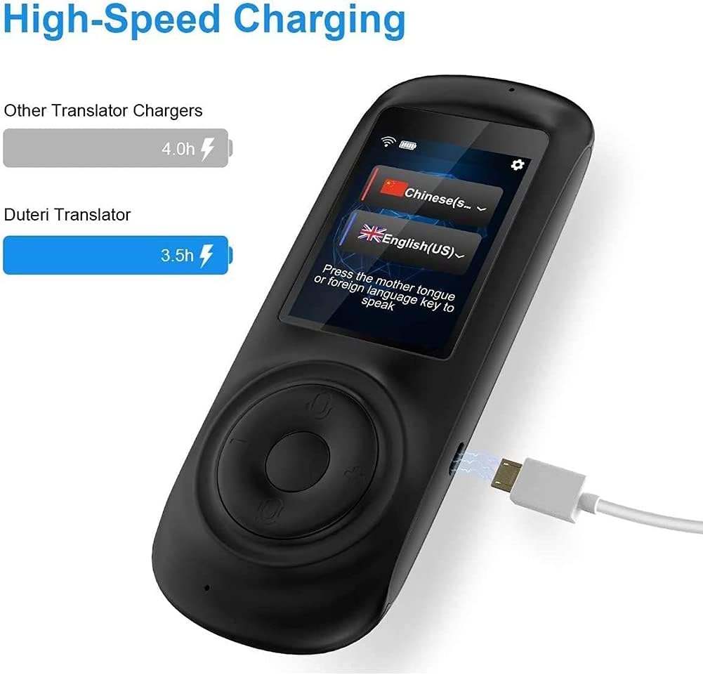 言語翻訳デバイス、ポータブル音声翻訳機、70言語対応、WiFi