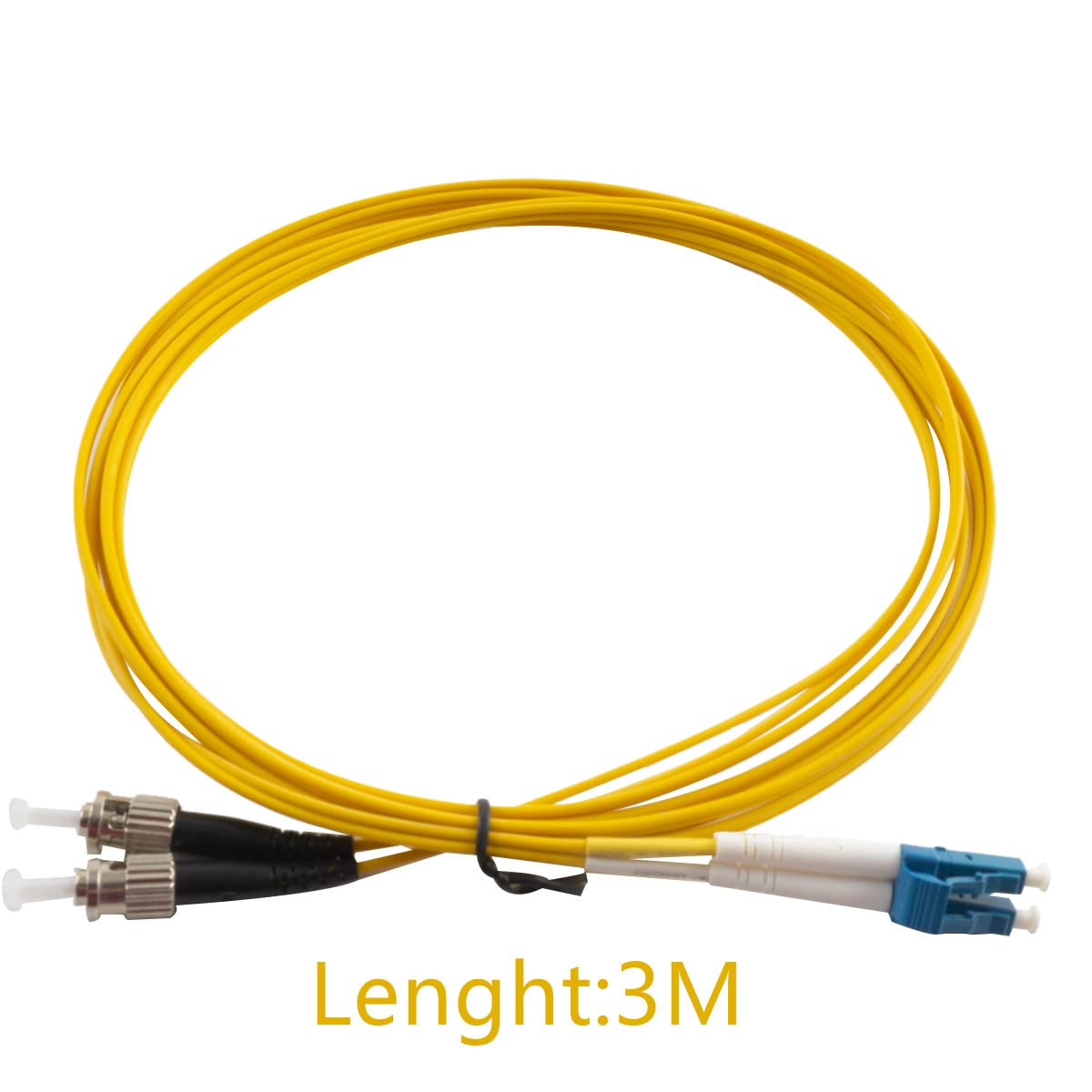 EDIONS LC to ST Fiber Patch Cable, 3M(9.84ft) Single Mode Duplex Fiber Jumper 9/125um OS1 LSZH - Image 2