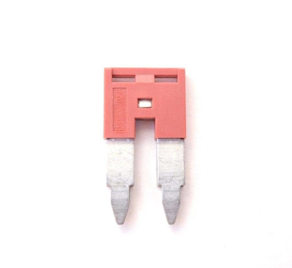 Dinkle DSS6N-02P DIN Rail Terminal Block Press-Fit Jumper DK6N Two Pole, Pack of 50