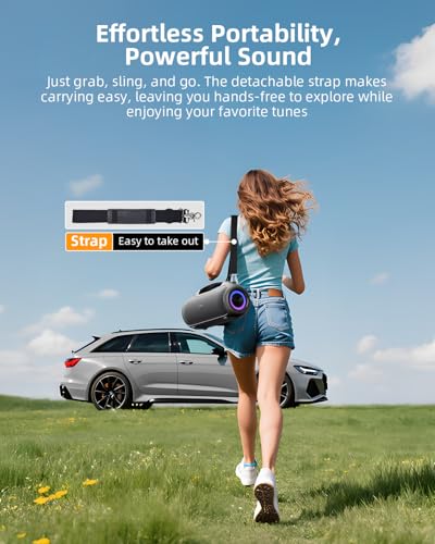 Image of Portable Bluetooth Speakers Wireless, 200W PeaK Loud Sound with Deep Bass