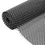 Tbintul 80 x 130 cm Mehrzweck-Antirutschmatte für Zuhause, Büro, Auto, Palette, Regal, Schublade, Wasserdicht Schwarz