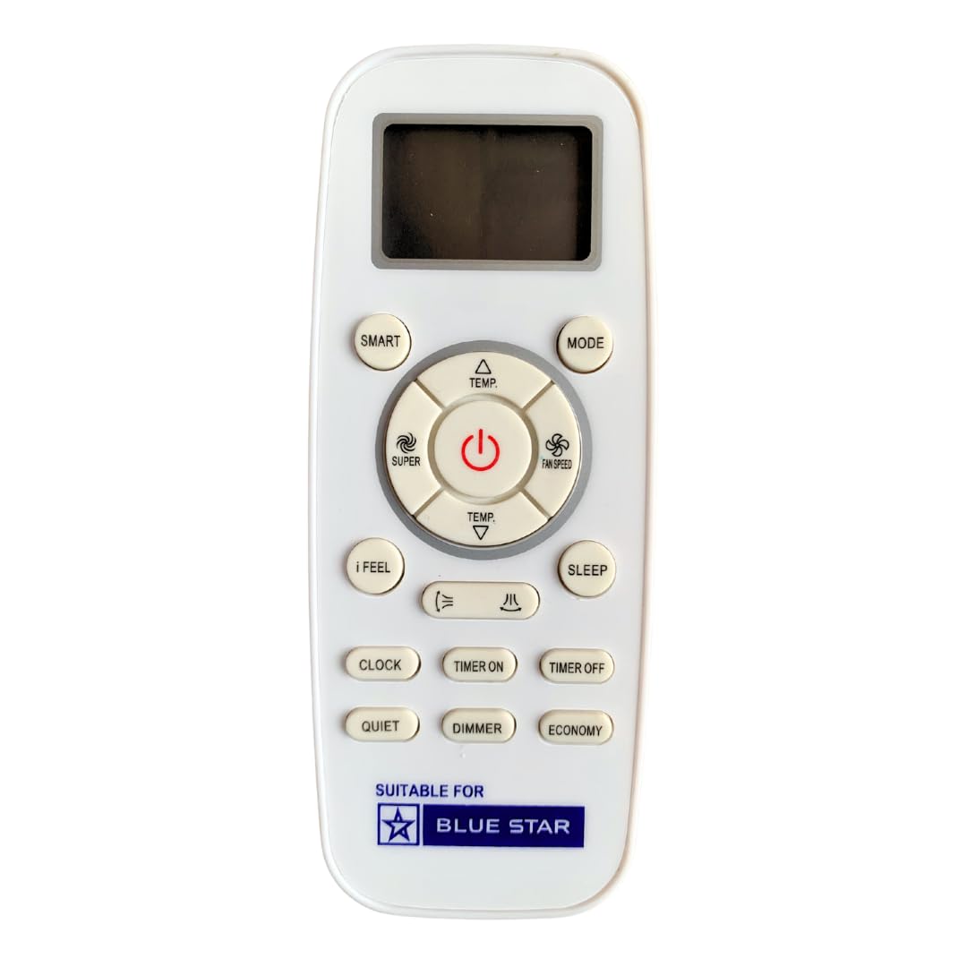 Air Conditioner Remote Compatible for Blue Star Split AC Remote Control (Exactly Same Remote Will Only Work) | AC-197A | White-image-42