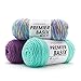 Premier Yarns Basix Worsted Yarn, Made of Acrylic, Ideal Yarn for Crocheting and Knitting, Goldfish, 7 oz, 359 Yards