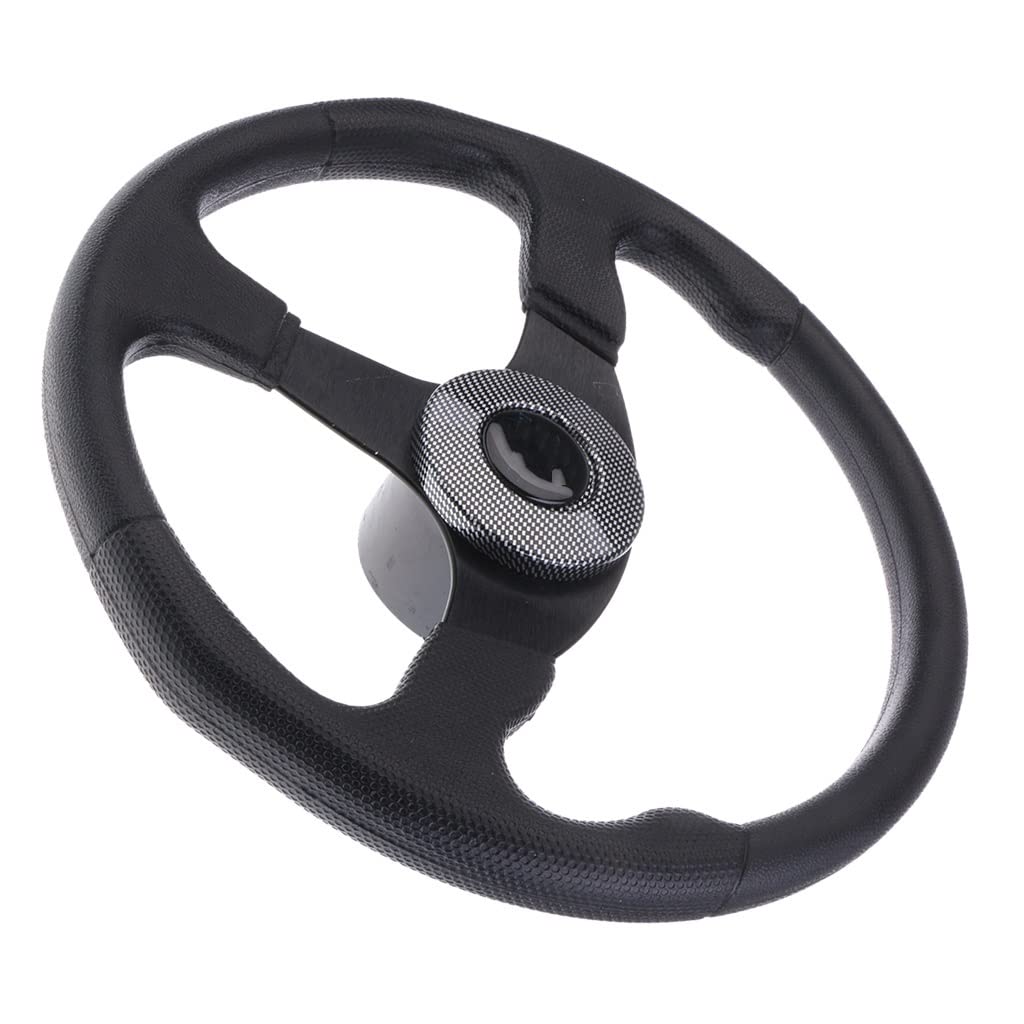 Koło sterowe dla Marine Boat Black 340mm z adapterem stożkowym