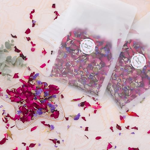 Pétalos de flores secos naturales para confeti de boda 100g miniatura 2