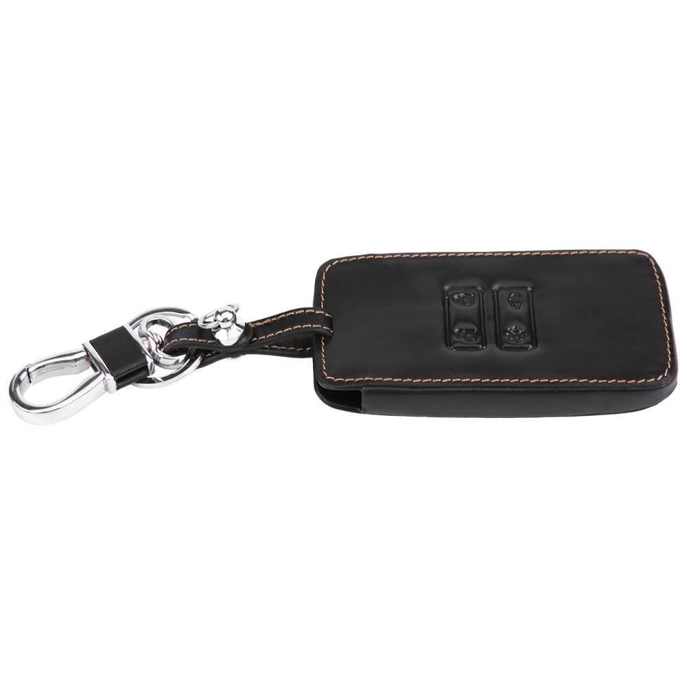 YAP Étui à clés Housse de sac de rangement pour porte-clés de voiture en cuir pour Renault