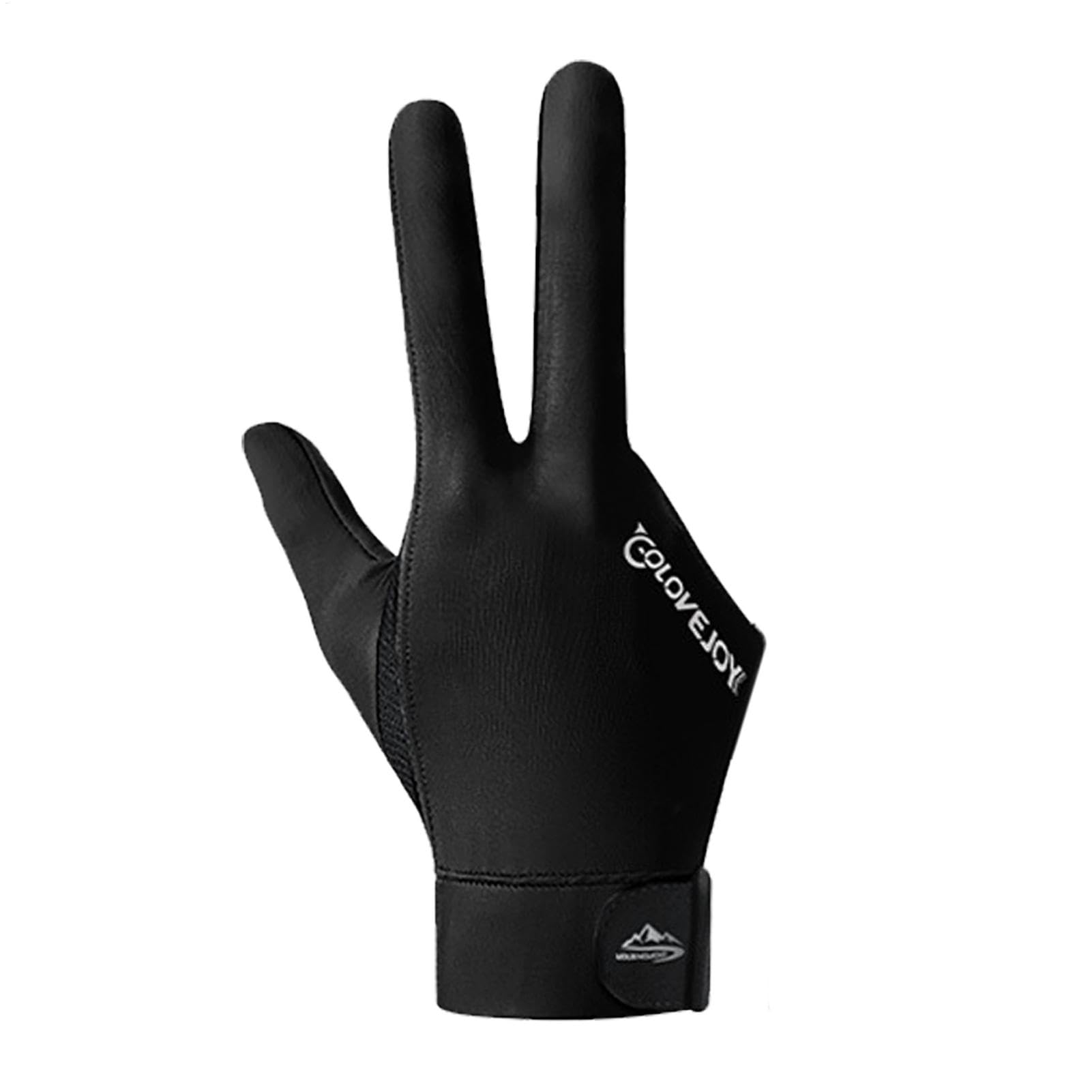 Genérico Guantes de Billar de Dedos | Guantes de Billar Guantes de Billar Guantes Deportivos | Guantes de la Piscina de la Mano Izquierda/Derecha 3 de los Dedos, tamaño para Tiradores de Cue