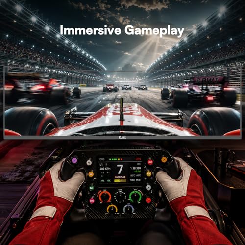 Image of 49 Inch Curved Ultrawide Monitor, DQHD 5K 32:9 1500R VA Display, 165Hz, 1ms MPRT, G-Sync & FreeSync, HDR400, 127% sRGB, Adjustable Stand, HDMI & DisplayPort, VESA,Pro Gaming & Creating
