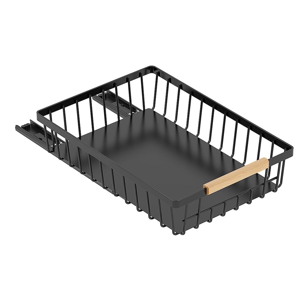 IJSDNVJNDX Multifunctional Pantry Shelves Heavy Duty Slide Out Drawer,No Drill Pull Out Drawers for Kitchen and Bathroom