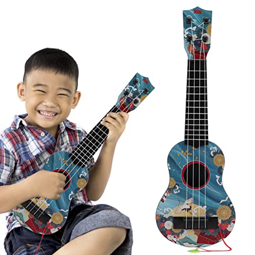 Ukulélé Jouet pour Enfants,Guitare en Plastique Durable pour Tout Petits,Facile À Transporter(bleu) - Les Beatles, Paul McCartney, John Lennon, RIngo Starr, George Harrison Ukulélé Jouet pour Enfants,Guitare en Plastique Durable pour Tout Petits,Facile À Transporter(bleu) – Image 3