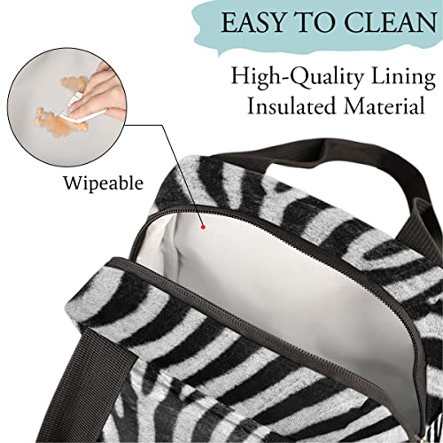 Abstract Animal Skin Insulated Lunch Bag Women Reusable Lunch Tote Bag For Men Adult Leakproof Cooler Lunch Box For Work Office Picnic Travel #TOP3