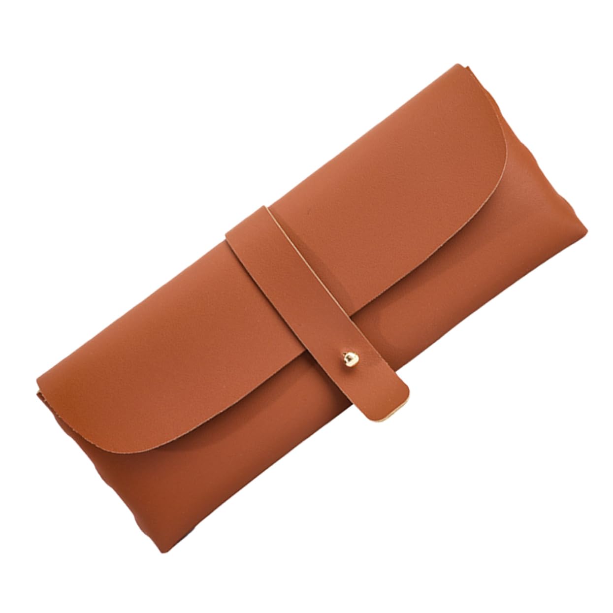 KONTONTY Nylon Storage Bag Makeup Bag Travel Toiletry Bag Crochet Needle Holder Crochet Accessories Bag Crochet Organizer Case Knitting Needles Storage Crochet Storage Bag Brown