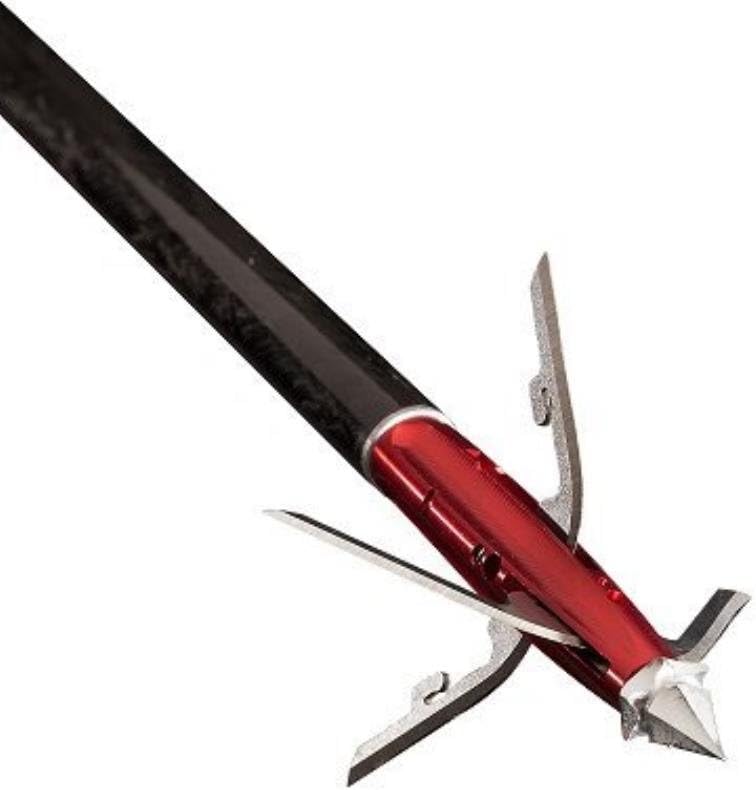 Velocity Archery The Beast Broadhead, Red/Silver, 2"
