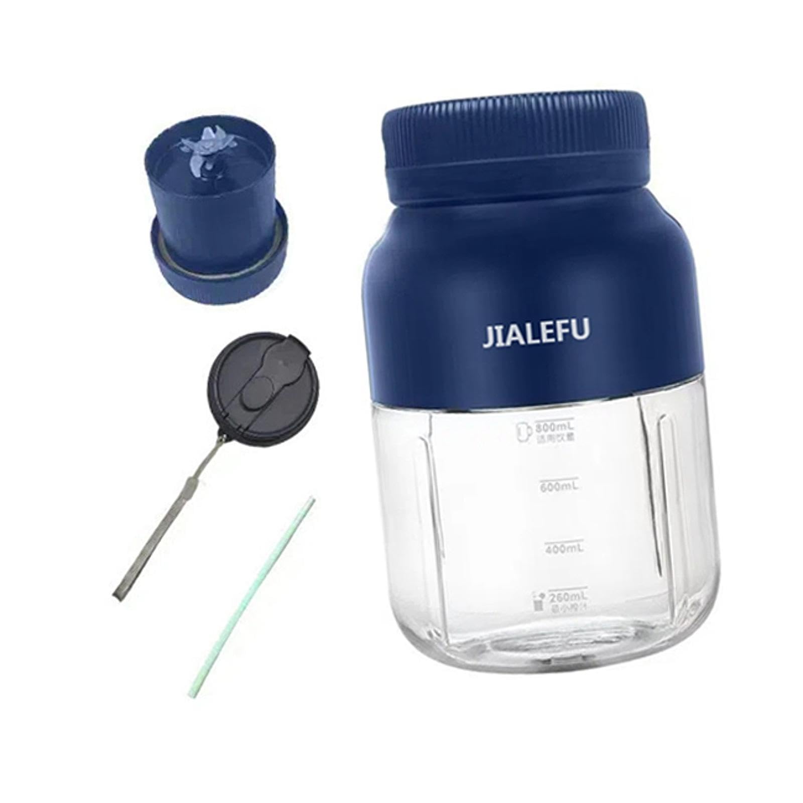 Fenteer Portable, Mixeur, Shakes, Smoothies, électrique, 1 300 ML, pour Activités de Plein Air, Entraînement, Bleu Royal