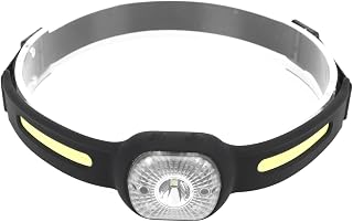 COB Light, Silicone Headlamp Adjustable Light USB Charging COB Sensing Lamp for Outdoor Running Fishing