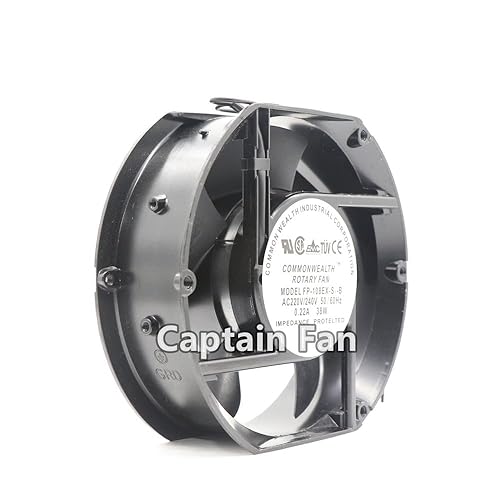 Miniatura 9 de Commonwealth FP-108EX-S1-B - Ventilador de carcasa de 5.906 x 5.906 in, 38 W, 3100 RPM, CA 110 V, compatible con escritorio