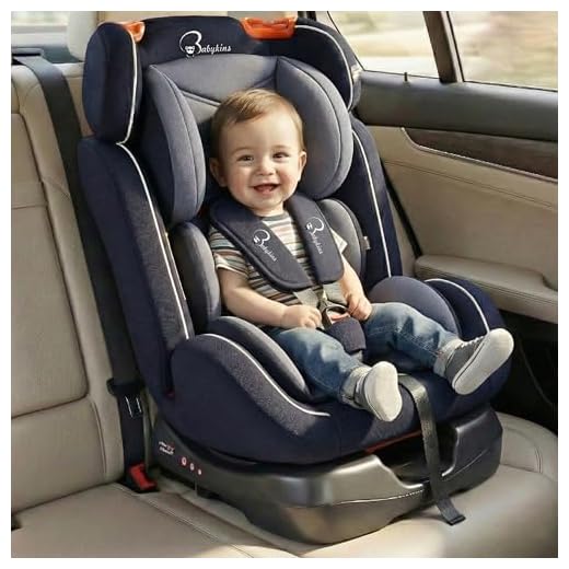 Babykins Convertible Isofix Car Seat for Baby 0 to 12 Years | Car Seat for Child & Kids | 3 Recline Positions | Forward & Rearward Facing | ECE R44/04 Certified | Safe Rides for Baby | Black & Grey