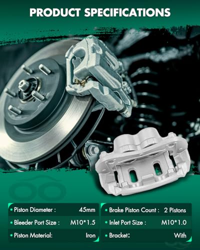 Image of SCITOO 18B5056 18B5057 Disc Brake Calipers Assembly with Bracket Fit For Chevrolet Captiva Sport /Equinox,For Pontiac Torrent 2007-2009,For Saturn Vue 2008-2010,For Suzuki XL-7 2007-2009