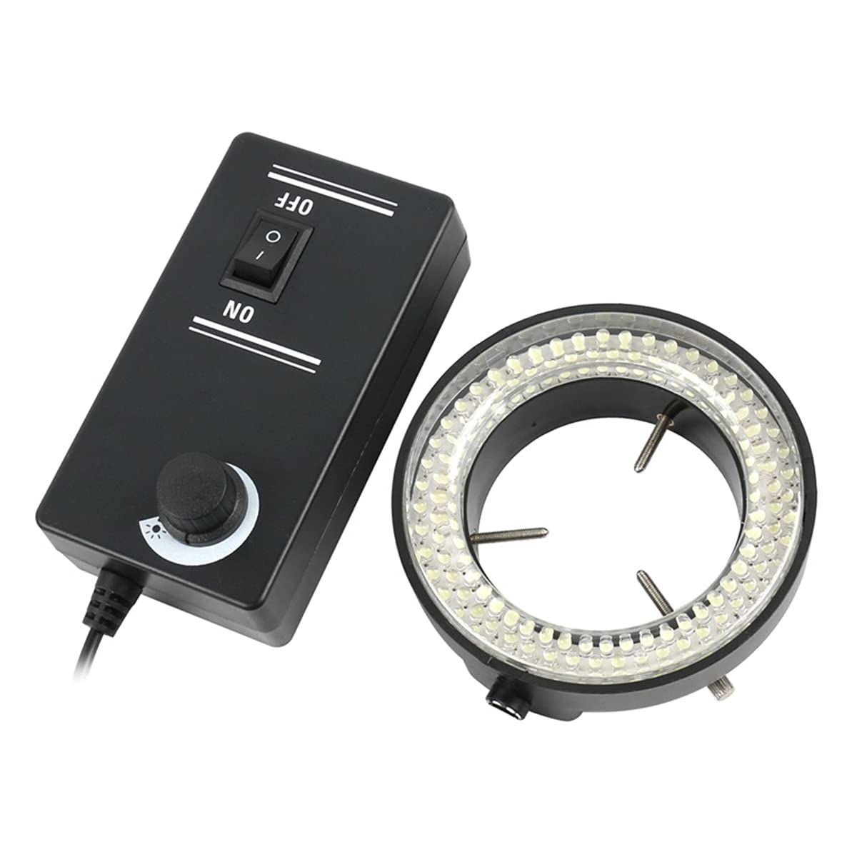 Microscope Adjustable 144 60 LED Ring Light Lamp for Industrial Stereo Microscope(144 LED)