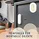 ABUS Erschütterungsmelder für die Funk-Alarmanlage Smartvest Pro - kabelloser Melder für Tür, Fenster und Objekte - Montage durch Schrauben oder Kleben - zum Schutz vor Diebstahl - weiß