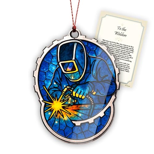 Welder Ornament – Welding Gifts – Industrial Decor – Christmas Ornament...