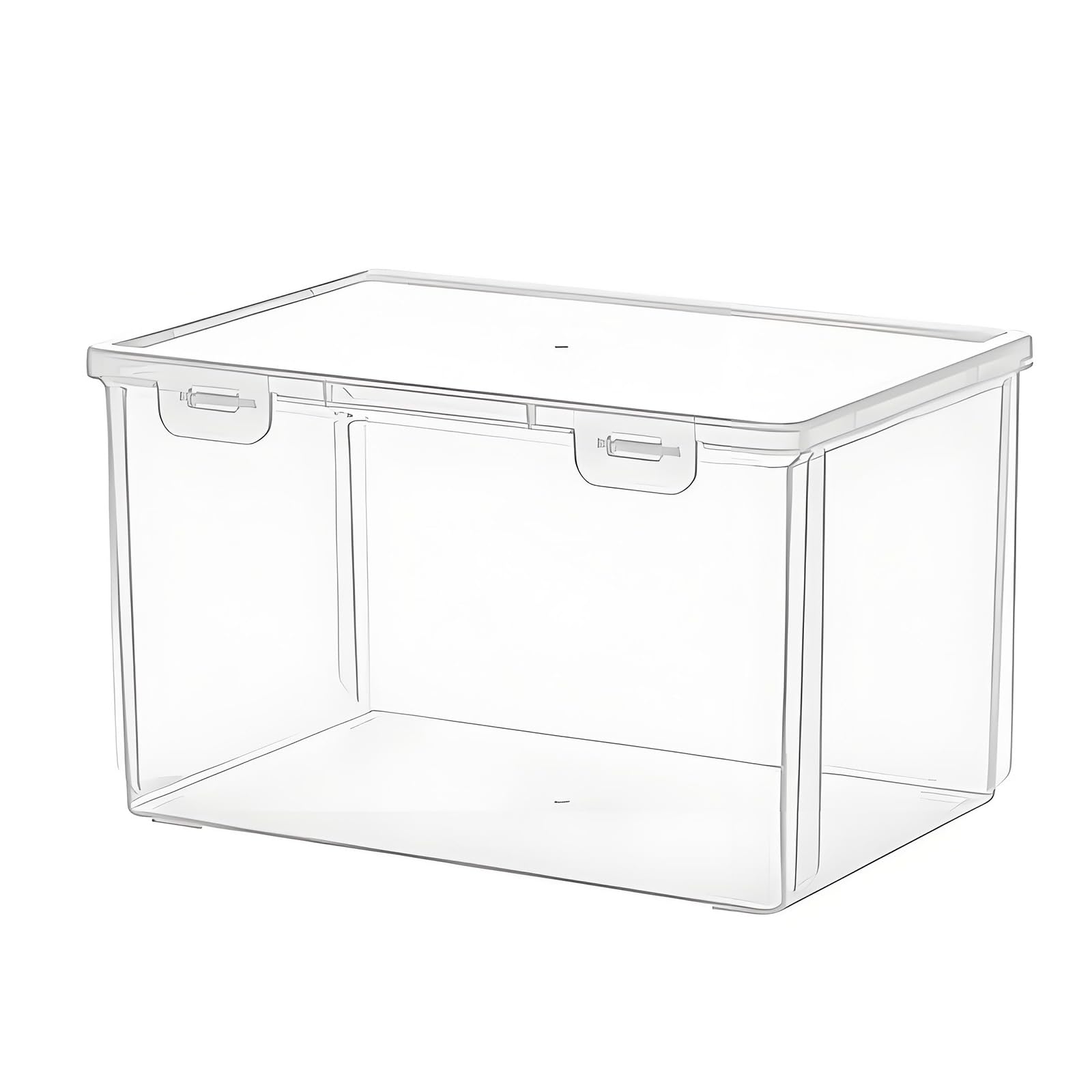 Kitchen Bread Container with Lidded Cover for Buns Snacks Counter Shelf Refrigerator Household Organization Daily Storage Bread Keeper Pastry Organizer Loaf Container Countertop Bin Refrigerator Case