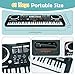 61 Key Piano Keyboard, Electronic Digital Piano for Kids Beginner with Microphone, 16 Tones, 6 Demos, 10 Rhythms, Recording, Keyboard Piano for Boys and Girls’ Christmas/Birthday Gift