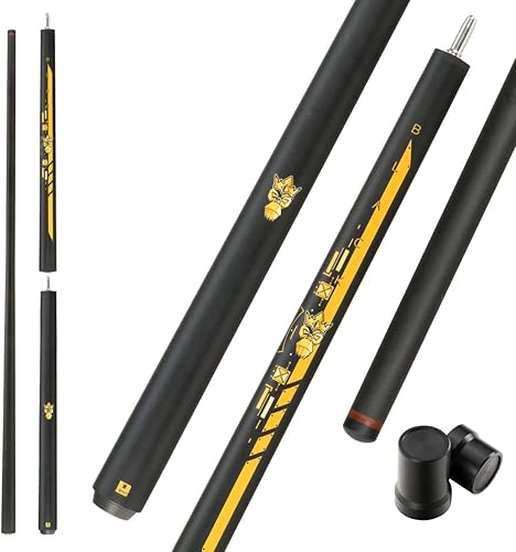 Little Monster - Palo de piscina de fibra de carbono, 3 piezas, 57.9 in, 0.508 in, con bolsa de cuero