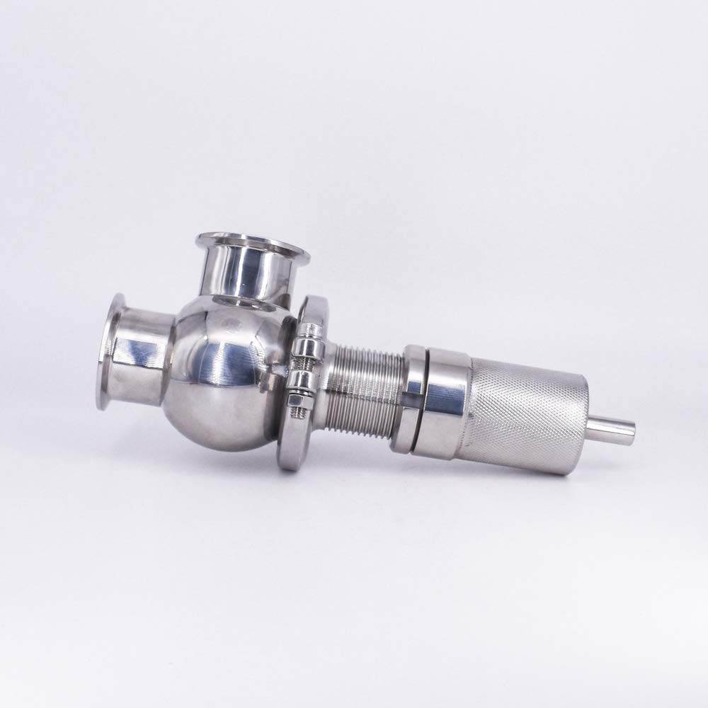 Rura 76 mm X 3 "Potrójny zacisk Regulowany zawór bezpieczeństwa nadmiarowy ciśnienia Sanitarny SUS 304 Stal nierdzewna Płynny gazowy produkt do parzenia
