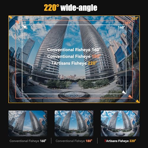 7artisans 6mm F2.0 APS-C Fisheye Ultra Wide Angle 220°Lens Manual Focus Prime Lens Compatiable for Canon R Mount Mirrorless Cameras R7 R10 R50 R100 R50V - Image 6