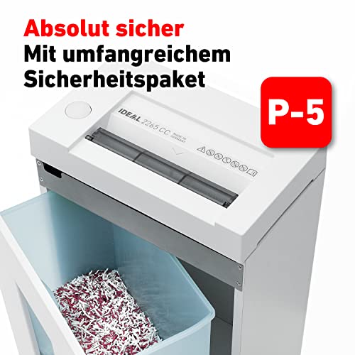 Aktenvernichter mit Sicherheitsstufe P-5 IDEAL 2265