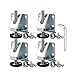 LHSJYG Furniture Legs,Pieds De Meubles 4 PIÈCES Hauteur en Acier au Carbone fileté de nivellement réglable des glissières Pieds Lourds Pieds de nivellement de métal pour Meubles et armoires