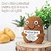 Positive Crochet Potato, Handmade Emotional Supporting Plush Gifts for Women Men Friend Coworker, Cute Birthday Christmas Stocking Stuffers Motivational Pickle Spud, White Elephant Gifts