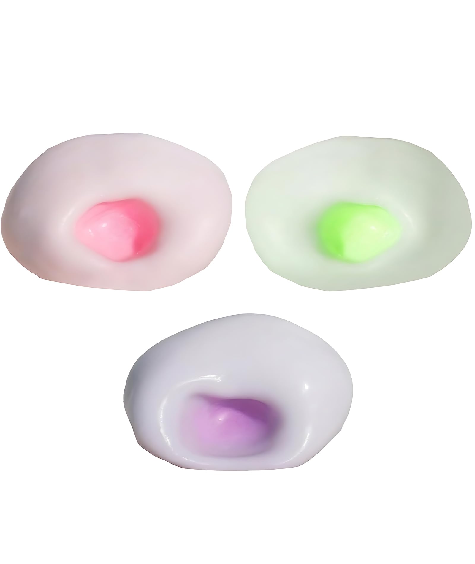 3Pcs Taba Squishy Making Kit, DIY Squishy Ball Set, Office Desk Stress, Classroom Sensory Fidget, Green Purple Pink 4CM Squishies-image-45