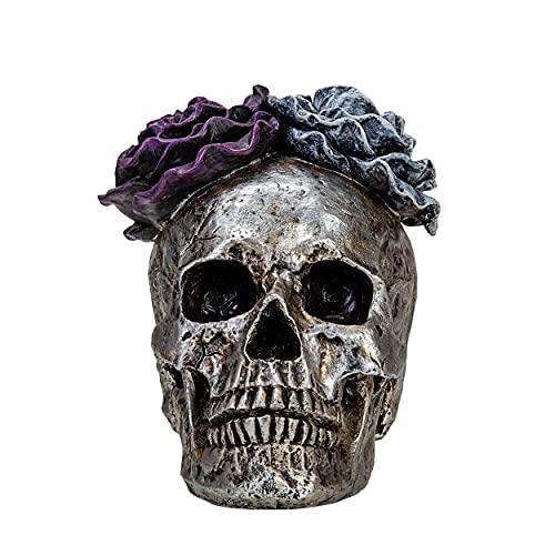 Estatua Calavera Decorativa Halloween Resina 7.25" miniatura 2