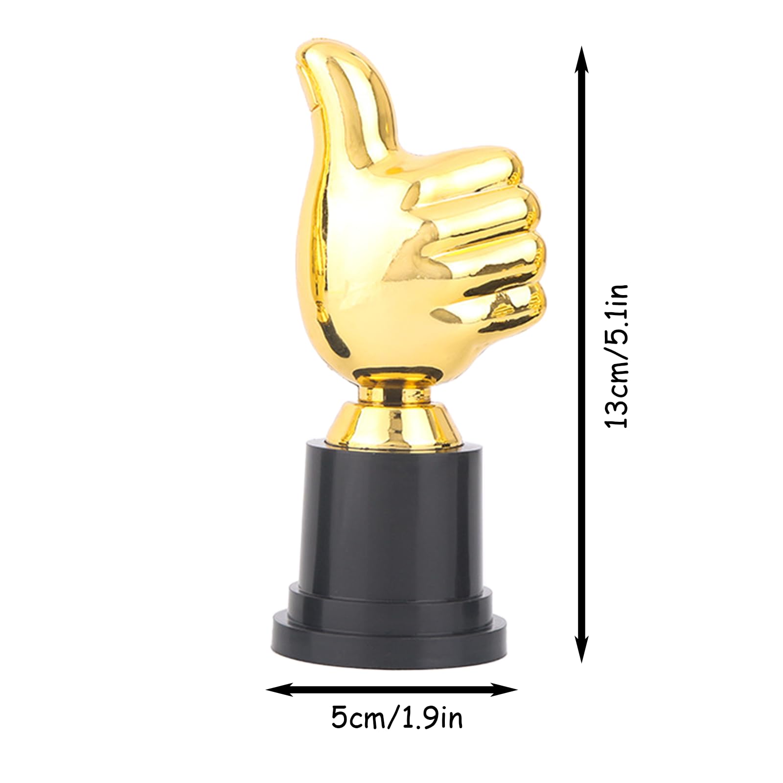 4 Piezas de Oro Trofeo de Plastico, Mini Trofeo de Pulgar, se Pueden Usar como Decoración de Habitaciones o Recuerdos de Fiestas