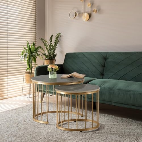 Image of Wakefit Center Table | 1 Yr Warranty | Coffee Table for Living Room Wooden, Tea Table for Living Room Wooden, Sofa Table, Free Installation from Brand, Modern Multi-Functional & Wobble-Free(Kaffeost)