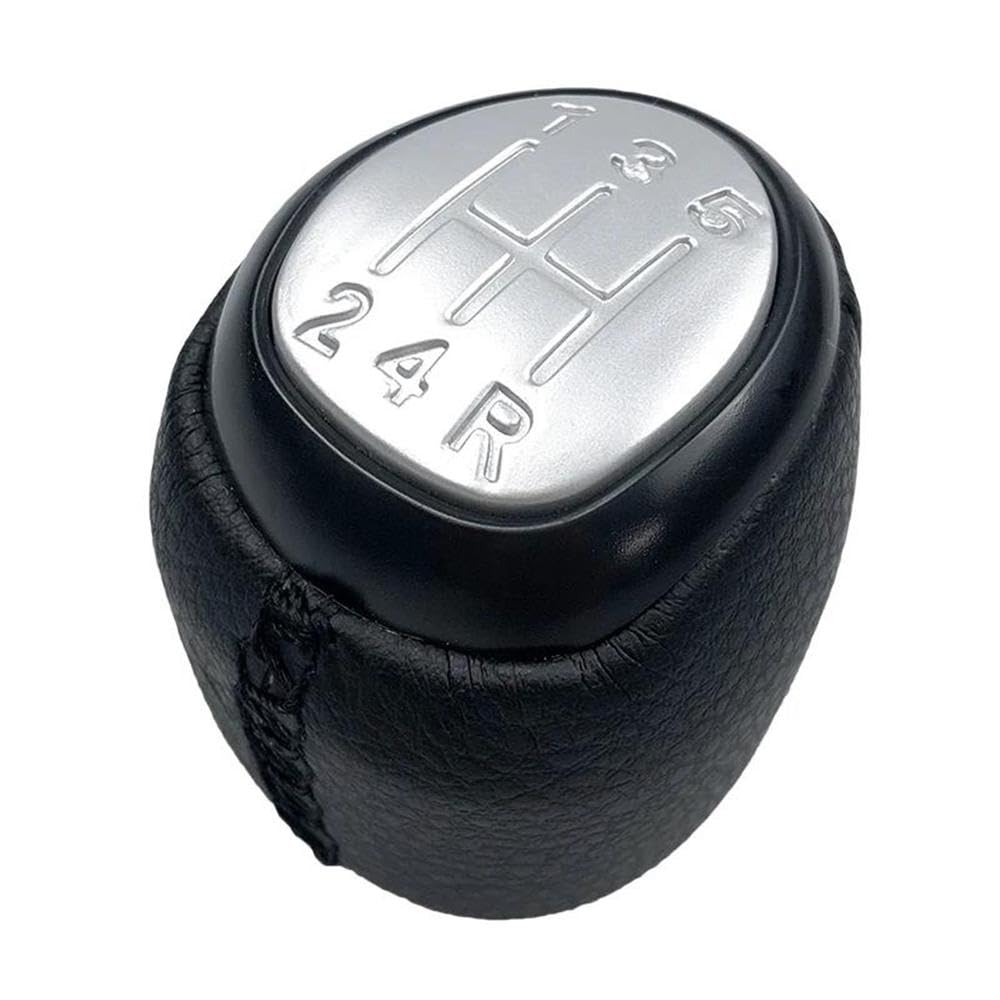 Ydxherta 5 Speed Silver 5/6 Speed Gear Shift Knob Lever Shifter For Saab 93 9-3 Ss 2003-2012 Car Styling Accessories Auto Parts(5 Speed Silver)