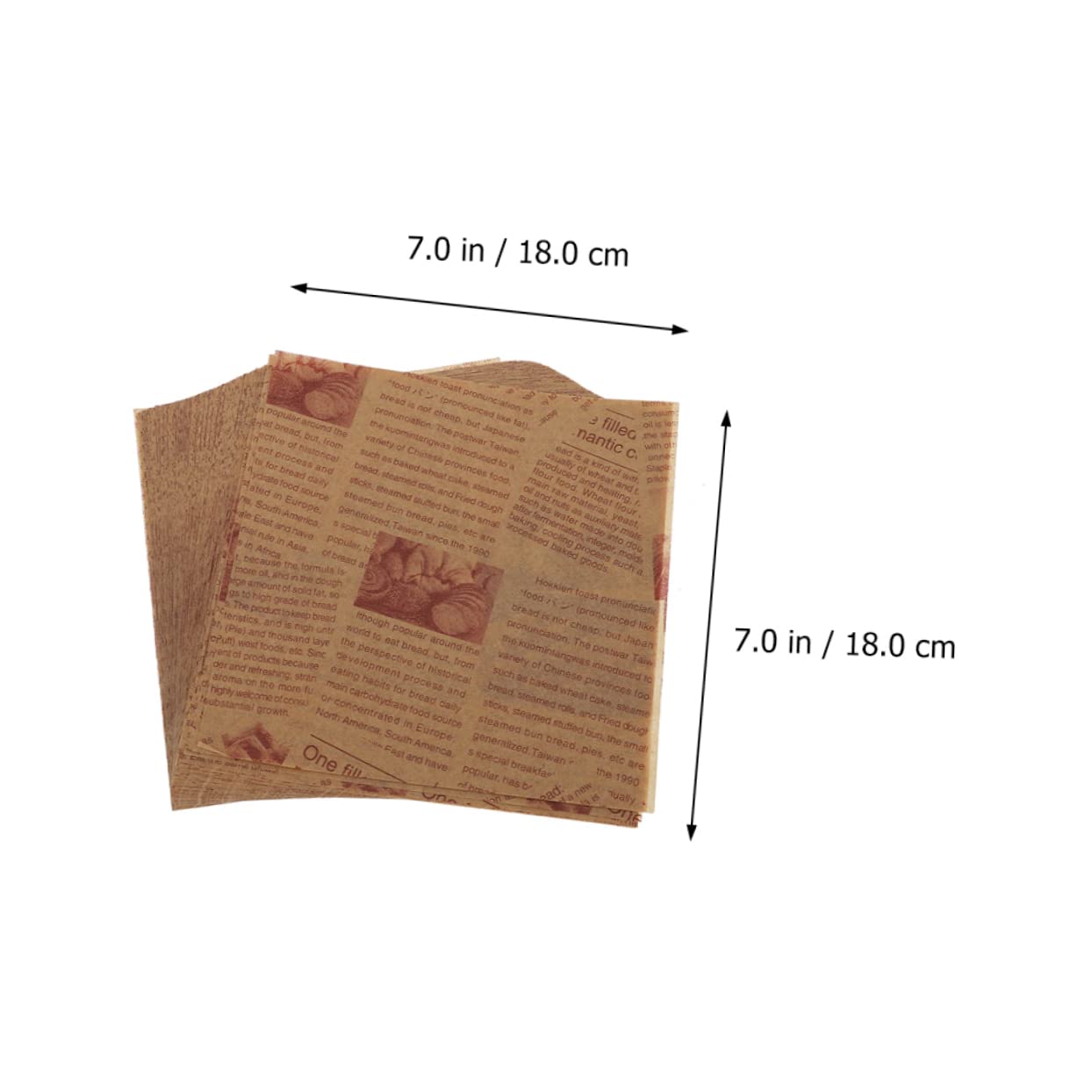 200 Stück Fettabweisendes Pergamentpapier 38x28 Cm Öl und Fettdichte Papiereinlagen für Heißluftfritteusen und Backofen zum Backen und Backzubehör