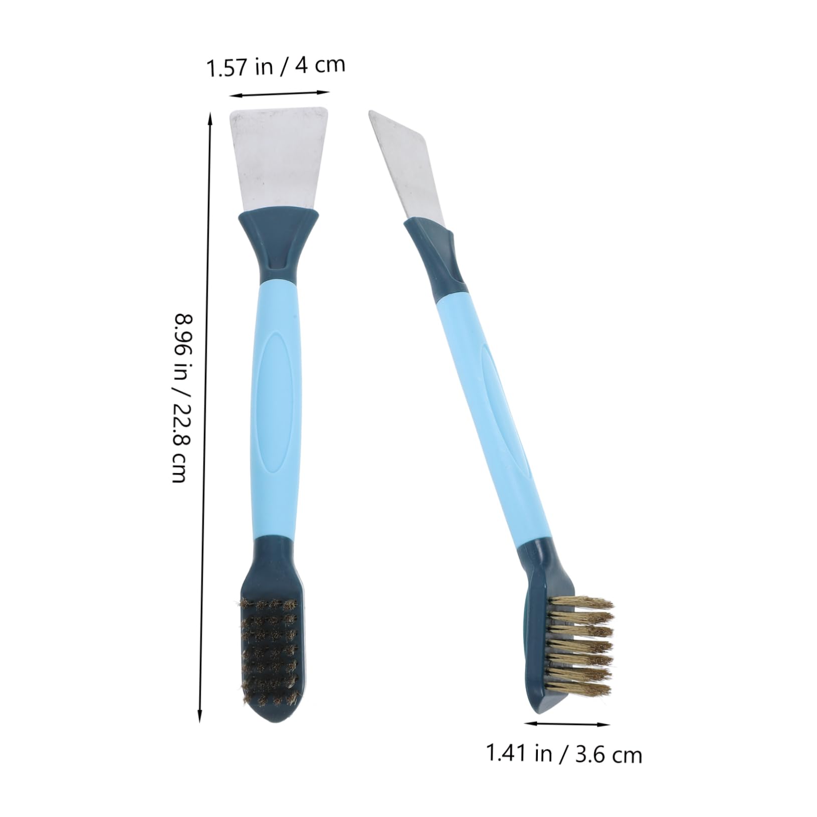 ERINGOGO 2-in-1 Window Track Cleaner Groove Cleaning Brush Hard Bristles Scraper for Kitchen Stove Sink Bathroom Sliding Door Track