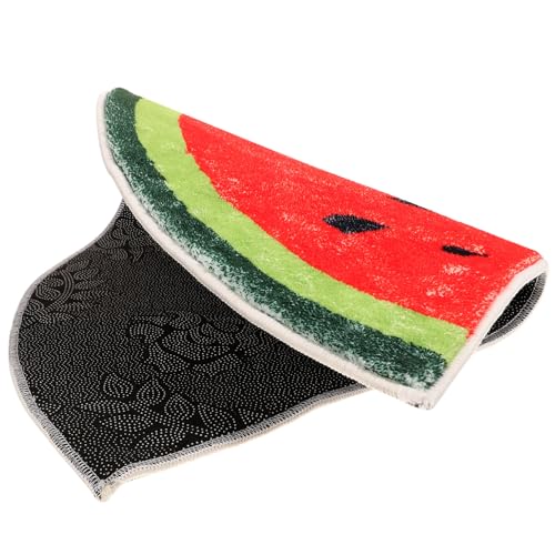 KONTONTY Large Fruit Design Watermelon Bath Mat Anti-Slip and Absorbent Bathroom Rug