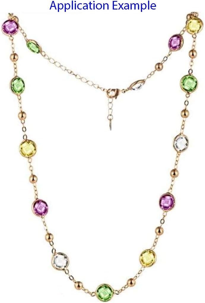 1 Set Adabele Grade A Mixed Birthstone Connector Links 6mm Crystal Bead Sterling Silver Plated (12pcs) for Women Men Jewelry Making CCP26 - Image 7