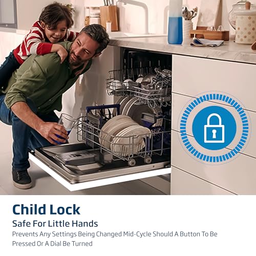 بيكو غسالة صحون قائمة بذاتها بـ 13 اعدادات و5 برامج ورفين تصنيف طاقة A+، تشغيل هادئ (49 ديسيبل)، سلة ادوات مائدة منزلقة، برنامج صغير، نصف حمولة، حوض ستانلس ستيل، DVN05320W (ابيض)