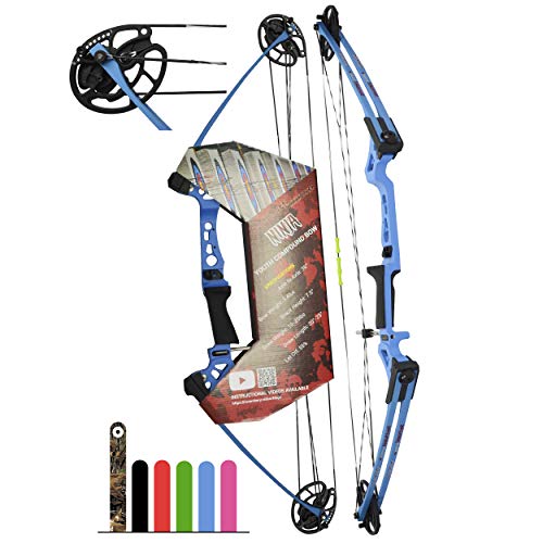 Southwest Archery Ninja Kids Youth Compound Bow Kit - Fully Adjustable 20-29” Draw