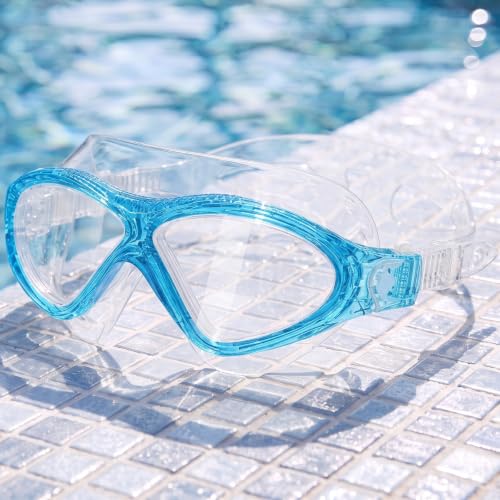Image of Adult Swim Goggles, Liquid Silicone Anti Fog Swimming Goggles for Men and Women with Anti-Fog /UV & 180 Clear View