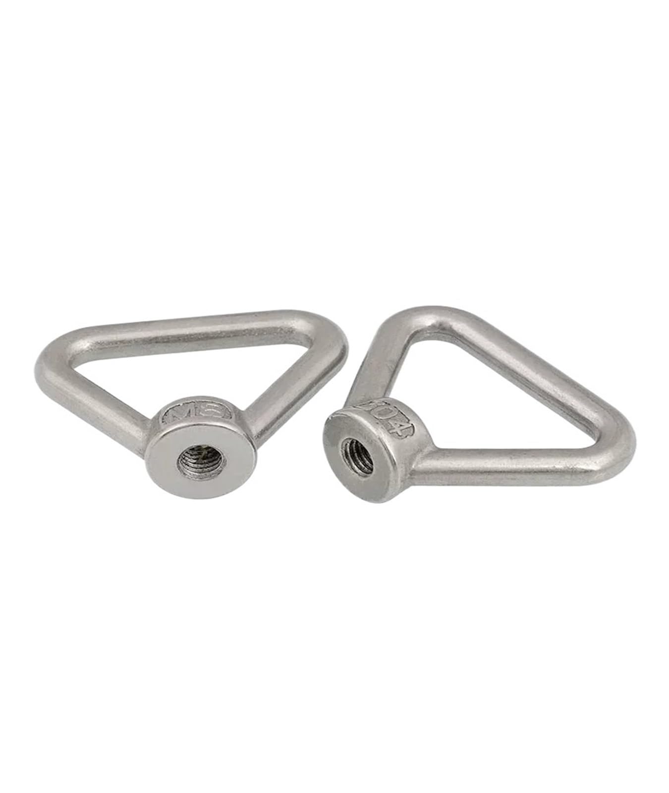 Tornillo de sujeción en forma de triángulo Tuerca de ojo elevación anillo triangular acero inoxidable 304(5PC,M16)