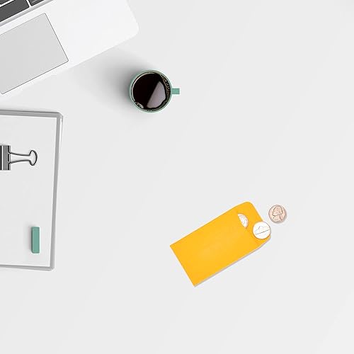 Miniatura 6 de ESSENTIAL Sobres #1 para monedas de 2.25 x 3.5 pulgadas con solapa engomada, sobre de piezas pequeñas para uso doméstico y oficina (surtido -200)