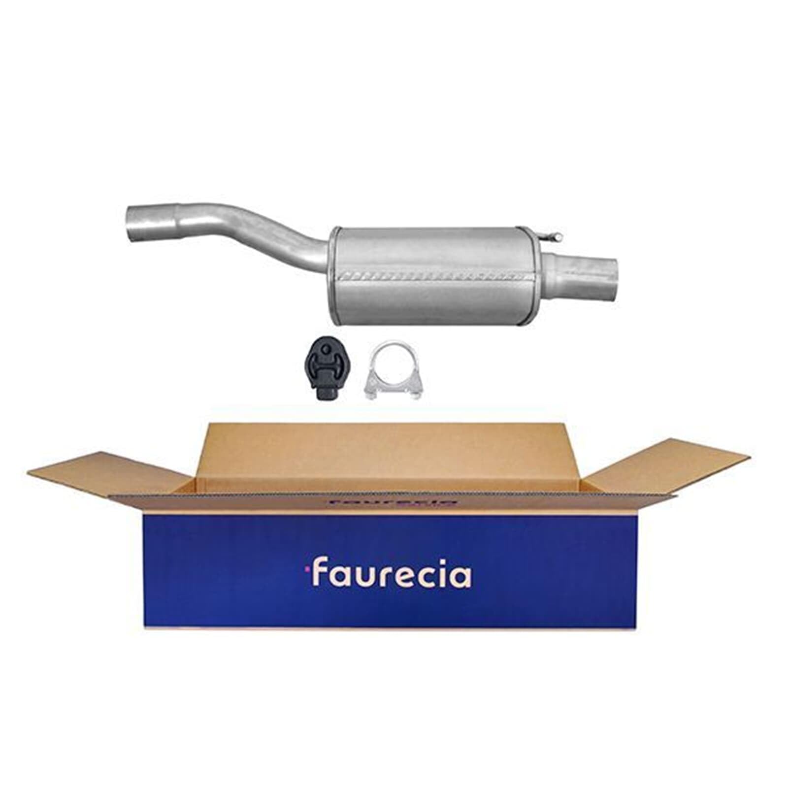 HELLA 8LD 366 030-271 Tłumik końcowy - Easy2Fit® Kit - z tyłu - jednoczęściowy - Komplet z elementami do montażu