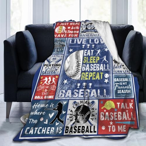 Couverture de baseball plaid confortable pour lit et canapé de salon - 3