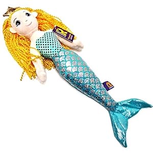 Ravensden Little MERMAID PRINCESS DOLL Soft Toy – Gold Hair – Early Years Mermaid Soft Toy Doll – 41cm